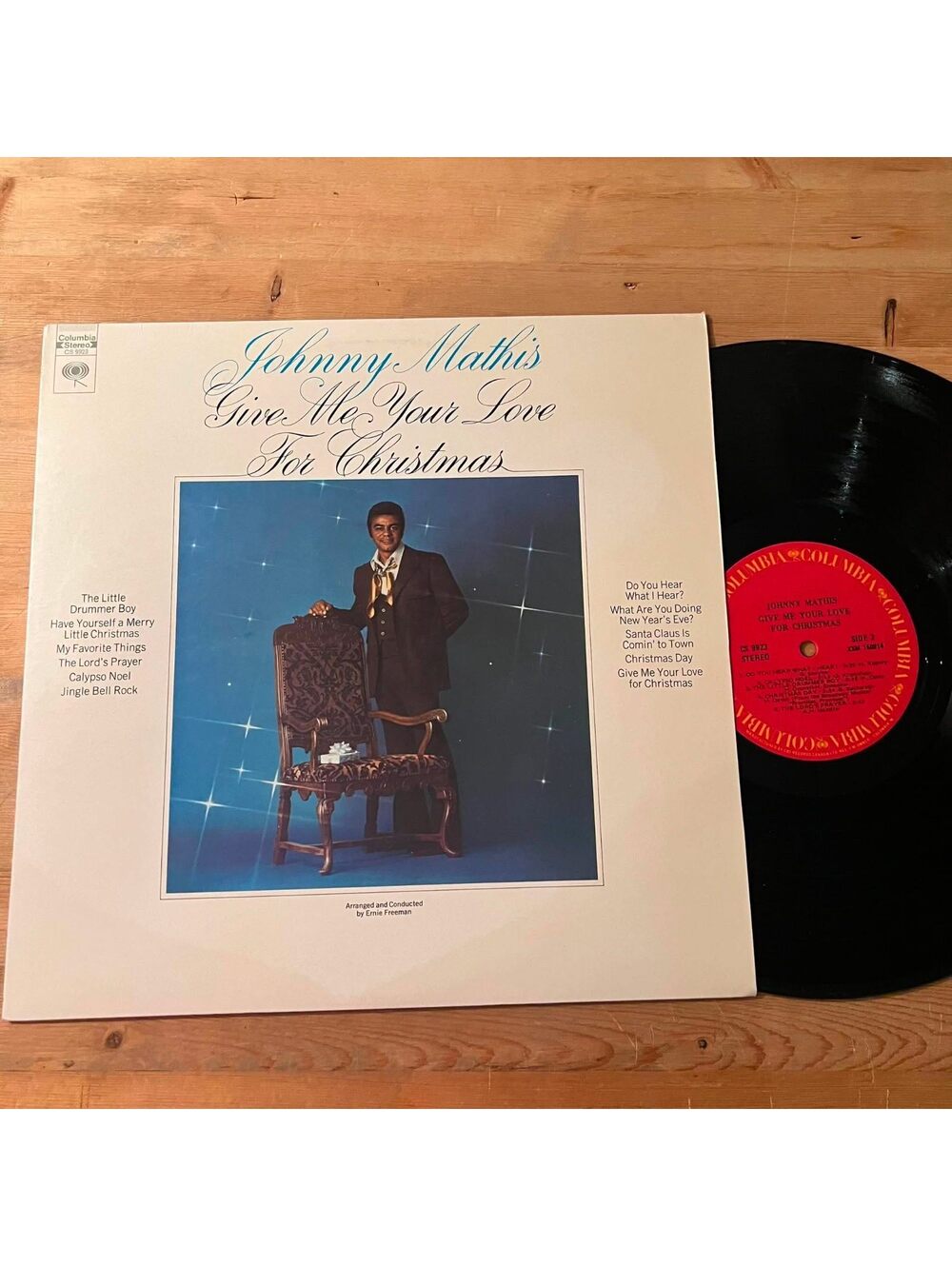 Johnny Mathis - Give me your Love for Christmas 33rpm VG+ VR21